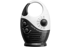 Huudngeje Am/FM Mini Ducha Radio BañO Impermeable Radio Colgante MúSica Radio Altavoz Incorporado