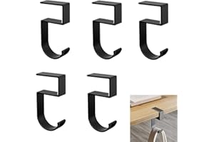 JJiaoLinin Bag Holders for Table,5PCS Student Purse Table Hook Detachable Handbag Holder Desk Side Hanging Hooks Multi-Functional Storage Hook Non-Slip Bag Hook for Living Room Table Office Study