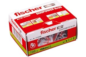 fischer Duopower 6 x 30 (100) Ailettes d'expansion Gris