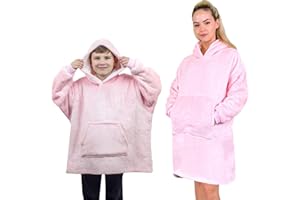 ALLEN & MATE Couverture à Sweat à Capuche pour Enfants, Sweat à Capuche à Couverture surdimensionnée, Robe de Chambre Chaude, Robe à Capuche Molle Douce, Cadeaux pour garçons Filles Adolescents