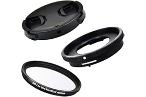 JJC - Adaptador de lente de conversión para Olympus FCON-T01 TG-6 TG-5 TG-4 TG-2 TG-1 sustituir Olympus cla-t01 con 40,5 mm Filtro UV + tapa de la lente