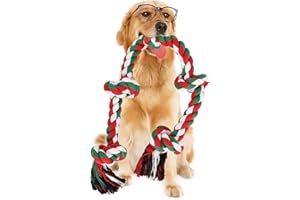 Hundespielzeug Seil für große Hunde,92cm/36,22inch,XXL,Spielzeug Tau Hundespielzeug,Hund Seil mit 5 Knoten/Ball,Welpenspielzeug Knoten,Kauspielzeug für große Hunde zum Beißen Tauziehen Zähneputzen