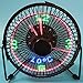 Produktbild Neue Mini USB Kleine Fan Lade Clip LED Tischleuchte Klimaanlage Fan Eisen mit Uhr Desktop Fan 6 Zoll