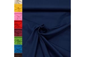 ‎MAGAM-STOFFE MAGAM-Stoffe Sophie Baumwollstoff Uni 100% Baumwolle Oeko-Tex Meterware 50cm (36. Marine)