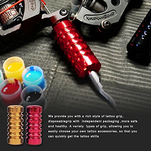 Professional Tattoo Kit 2 Tattoo Machine Guns 7 USA Inks Power Supply Foot Pedal Needles Grips Tips Tattoo Accessories D53EUYMX - 3