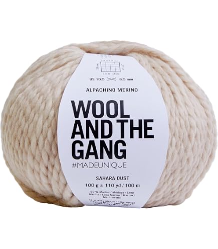 Wool and the Gang Alpachino Merino Twist, Midnight Powder, 100 g, Chunky