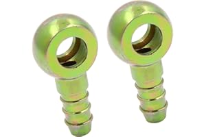 A ABSOPRO 5/16" 8mm ID Barbillon 10mm Banjo Raccord Carburant Ligne Connecteur (Ensemble de 2)
