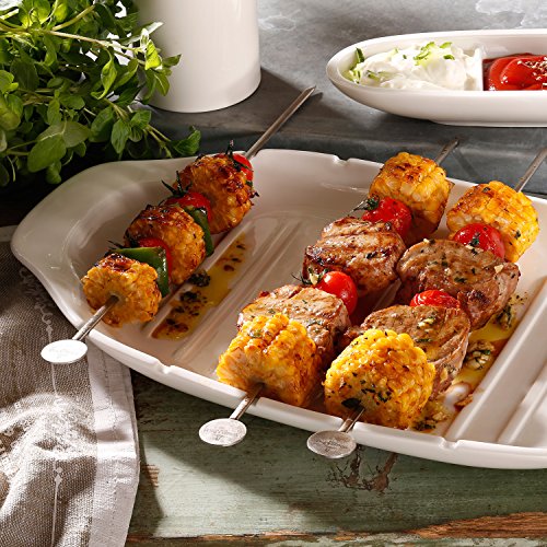 Villeroy & Boch BBQ Passion Grillspieß-Set 6 tlg. / Praktisches Grillzubehör aus hitzebeständigem Edelstahl / Ideal für Fleisch, Gemüse oder Schaschlik / 6 x 30cm - 4