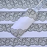 Sexy Lace Black 3D Design Nail Art Stickers Decals For Nail Tips Decor Manicure Tool