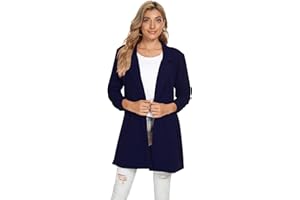 MINTLIMIT Women Long Lapel Blazer Tailored Long Sleeve Oversized One Button Coat Jacket Formal Suit