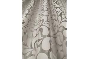 Tende Arredo Tessile - Tessuto per Tenda su misura a metraggio per interni - con o senza Rifinitura Personalizzata - alta 3 metri - Entra - Scegli la tua fantasia - modello in Devoré (Piccola Grigia)