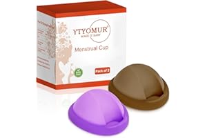 YTYOMUR Disco menstrual con esterilizador - Esterilizador/vaporizador para copa menstrual, disco menstrual reutilizable, kit de copa menstrual (Grande + Pequeño)