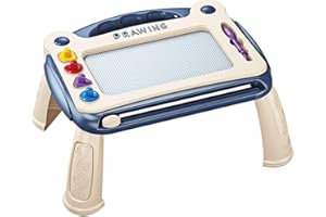 TK99SW Tablica magnetyczna dla dzieci, Kolorowa ścieralna PodkłAdka BazgrołY Do Pisania Rysowania Zabawki Edukacyjne Tablica KreśLarska Ze StojąCymi Nogami I 4 Stemplami Dla 2 3 4 5 Letnich MaluchóW