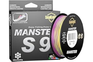 Seaknight Trenzado de Pescar W8 II Trenzado de 8 Hilos 150m/300m/500m Hilo Trenzado de multifilamentos para Pesca en mar 15-100LB