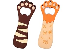 WMMDSSZ1 Abrebotellas De Metal 2 Pcs Abridor De Botellas De Vino Creativo Personalizado Pata De Gato Abrebotellas Imán De Refrigerador Abrebotellas Para Cerveza Soda Para Barra De Cocina Casera (Pata De Gato)