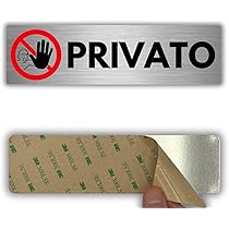 TIESSE - 6 Adesivi Divieto Di Accesso Persone Non Autorizzate - 140x60 Mm, Policarbonato Con Adesivo 3M - Fatti In Italia, UNI EN ISO 7010