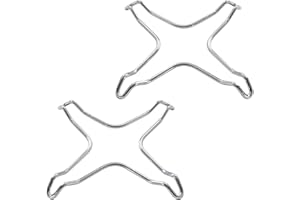 SICIGNANO CASALINGHI INGROSSO CASALINGHI ARREDO GIARDINO HOTELLERIE Sicignano | Riduttore per Fornello a Gas, 13,3x13,3 cm, Metallo, a 4 Punte - Cucina, Pentola, Caffettiera - 2 Pezzi