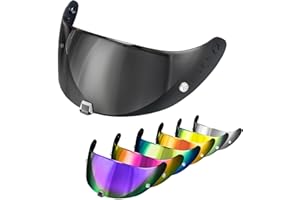 PSLER Helmet Visor for EXO 520 1400 R1 Tinted Visor for Scorpion EXO 391 520 1400 R1 Motorbike UV Protection Face Shield Replacement Accessories(Light Black)