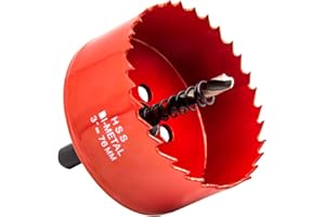 75mm Hole Saw, HASA zone Hole Drill Bit, Hole Cutters with Center Drill Bit for Wood, Drill Hole Cutter for Plasterboard, Plastic and Soft Metal Sheet