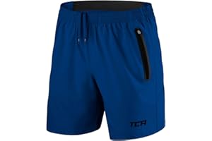 TCA Short de Sport ou de Running Léger Elite Tech pour Homme Short avec Poches Zippées