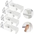 Discreta tenda plissettata con montaggio senza fori - Bianco