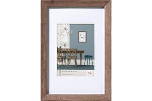 walther design Marco de fotos nogal 24 x 30 cm con paspartú, Marco de madera Fiorito EF430N