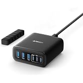 Anker USB C Charger Charging Station 112W with 6 Ports | For iPhone 16 15 14 13, MacBook Air, Pixel, Galaxy, iPad, without ca