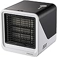 COOLBABY Personal Portable Air Conditioner with 3 wind Speeds, Mini evaporative Air Cooler Fan,USB Power Supplyã€‚with 7 color LED Lights, small air conditioner for Bedroom, Office and Outdoor