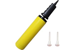 AppleRound Dual Action Hand Air Pump for: Gym Ball, Exercise Ball, Hippity Hop Bouncer, Hopper Balls, Inflatable Bouncing Horse (Pack of 1)