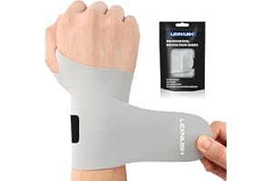 Lexniush Wrist Supports Brace for Right/Left Hand, Arthritis Wrist Compression Support for Tendonitis, Sprained, Carpal Tunnel, Elastic Hand Wrist Support for Men/Women, Tennis, Gym, Grey