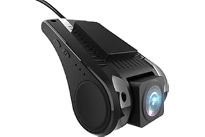 AWESAFE Universale USB Dash Cam Fotocamera Frontale per Android Autoradio 1 Din 2 Din DVR Videocamera da cruscotto, controllo app, Supporta la Connessione WIFI del Telefono Cellulare