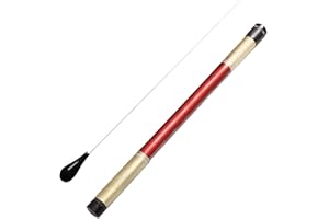 Cuasting Music Conductor Batons,Imitation Agate Handle Orchestra Conducting Music Batons (Black)