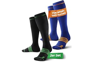 ZEBRAX® Compression Stockings for Men and Women [Size 35-47] to Promote Performance, Padded Support Stockings for Painless Jogging and Much More, Breathable Compression Stockings for Men