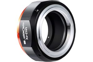 K&F CONCEPT M10115 M42-FX High Precision Lens Adapter for M42 Lens to Fujifilm Fuji X-Series X FX Camera Body Fit Fuji XT2 XT20 XE3 XT1 X-T2