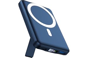 mag-Safe Power Bank 10000mAh, AOGUERBE Bateria Externa Magnético, Inalambrica Cargador portatil Carga Rapida PD 22.5W Pantalla LED USB-C mag-Safe Powerbank para iPhone 15/14/13/12/Pro/Pro MAX
