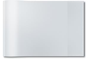 HERMA 19899 Fundas A5 horizontales transparentes, 10 unidades, fundas de polipropileno resistente y fácil de limpiar, juego de fundas transparentes para cuadernos escolares, incoloros