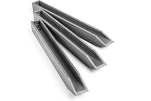 TALEN TOOLS Lot de 10 piquets à Planter Ecolat Plastique Gris, H.38 x L.4 cm