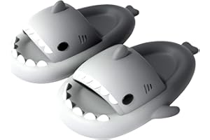 RXLLDOLY Cloud Shark Slides Damen Herren,Weiche Hai Sandalen Shark Slippers,Rutschfeste Sommer Haifisch Slider,Niedliche Hai Hausschuhe,Strand Dusche Pool