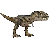 Jurassic World Jurassic Dinosauro articolato T-Rex Golpea e Devora con Suono. 54,78 cm Lunghezza Altezza 21,59 cm, Multicolor