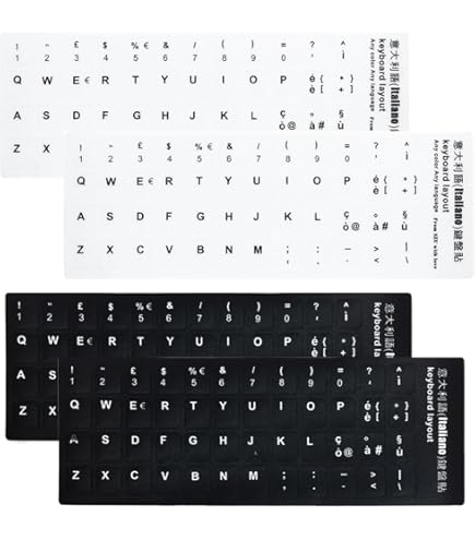 Adesivi Per Tastiera Russa Inglese Adesivo Per Layout Lettera - Foto 5
