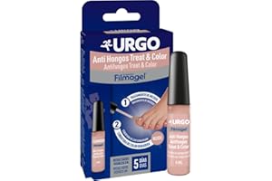 Urgo - Treat & Color - Tratamiento de los hongos en las uñas (onicomicosis o micosis de la uña) - Fórmula 2 en 1 anti-hongos - Frasco de 4 ml