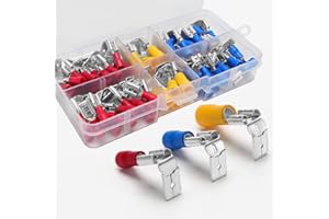 YIXISI 80 Pieza PiggyBack Conectores Eléctricos, Insulated Wire Conector Crimp Terminal, Terminales de Crimpado