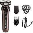 Remington X9 Limitless Men's Electric Shaver (Cordless, Wet & Dry, Rotary, 360° PivotBall, Flexible Shaving Heads, Detail Trimmer, Turbo Mode, USB, 60-Minute Usage, 90-Minute Charge with LED) XR1790