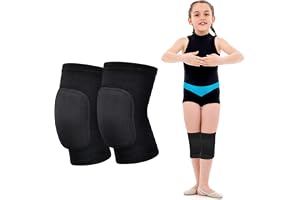 EQLEF knäskydd dans barn, svamp knäskydd halkskydd sport knäskydd för 7–12 år gamla pojkar flickor elastiska knäskydd för vol