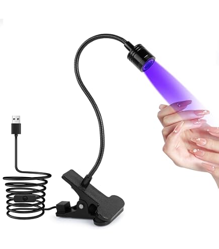 5W UV Nagellampe Mit Schwanenhals – Flexibel, Klemmbefestigung, Für Gelnägel & Kleber