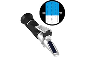 LAOYE Winzer Refraktometr do wina 0-32 Brix (cukier) 0-140 Öchsle 0-27 KMW waga ÖchsleWaga refraktometr do produkcji wina, ATC refraktometr do pomiaru zawartości cukru do uprawy winorośli, instrukcja