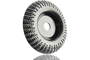 WOOLUCK Mola per smerigliatrice angolare Ø110mmx22mm, Intaglio Legno Mola Disco, Carburo di Tungsteno mola intaglio, per levigatura intaglio modellatura lucidatura