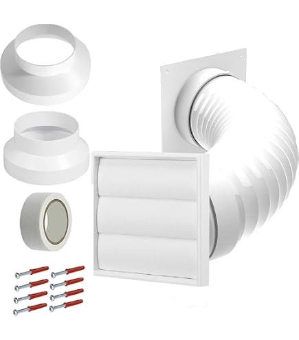 Kit D'Aération Externe Pour Climatiseur Princess/Challenge - Réduction Condensation - Blanc
