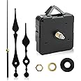 1 Set Silent Quartz Clock Mechanism Movement Kit,DIY Wall Clock Mechanism Parts Motor Replacement Set,High Torque Long Shaft Clock Movement Mechanism for Repair Home Restaurant Hotel Office Classroom