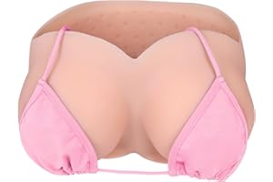 Vnmcry Pechos de Silicona Realista Crossdresser V-Cuello Prótesis Mamaria Sin Tirantes Formas Relleno de Algodón para Transgénero Mastectomía y Cosplay (Piel Clara - Copa C, Talla XL)